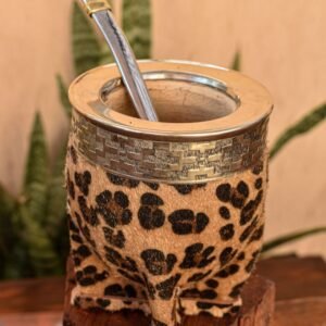 Imperial de animal print con virola de alpaca