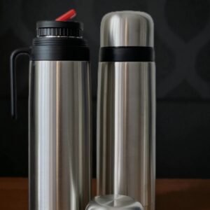 Termo media manija 1 LITRO COLOR ACERO